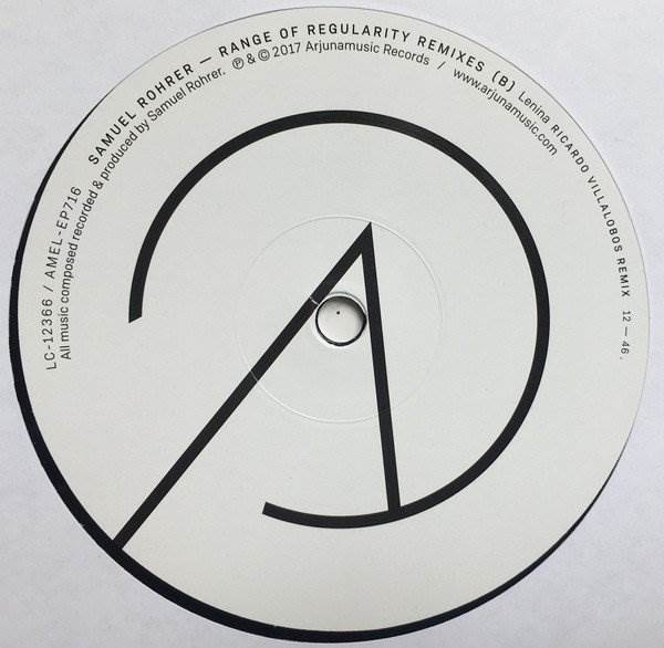 b sleeve Range of Regularity Remixes