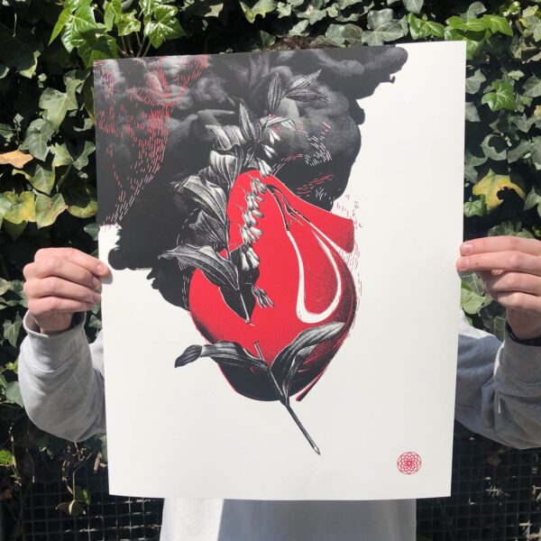 Lieu des Héron Silkscreened Print