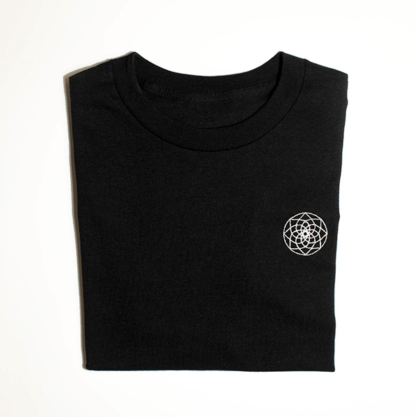 TSHIRT-ROSACE-BK-W ROSACE T-SHIRT Black / White