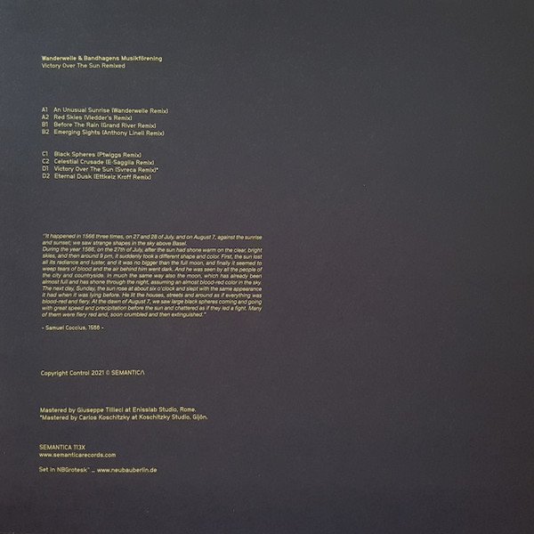 SEM113X 2 Victory Over The Sun Remixed