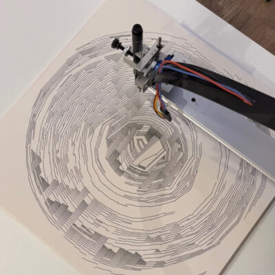 Blue, Black And Grey (Axidraw version)