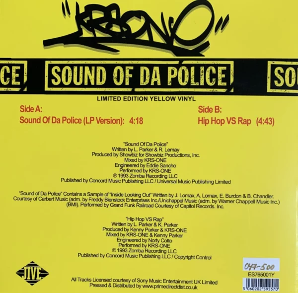 Sound Of Da Police b/w Hip Hop Vs Rap