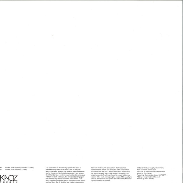 You Are In My System