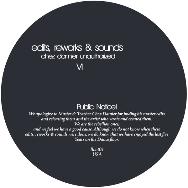 boot01_1 Edits, Reworks & Sounds - Chez Damier Unauthorized
