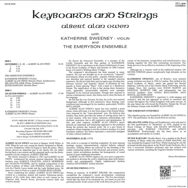 Keyboards And Strings LP