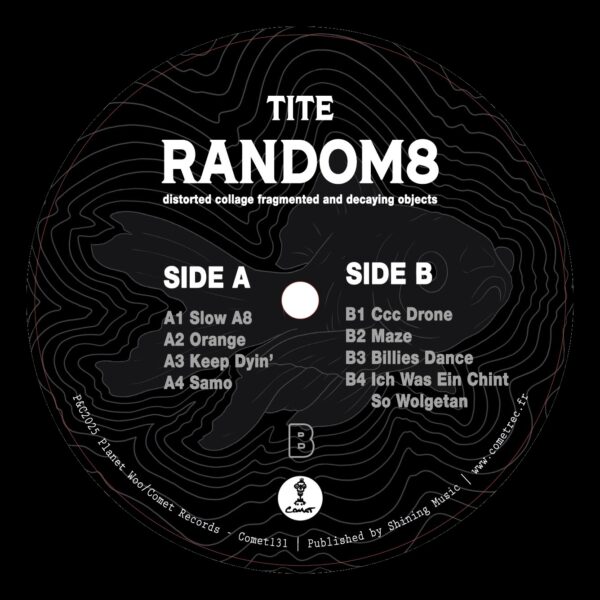 Random 8 : distorted collage fragmented and decaying objects