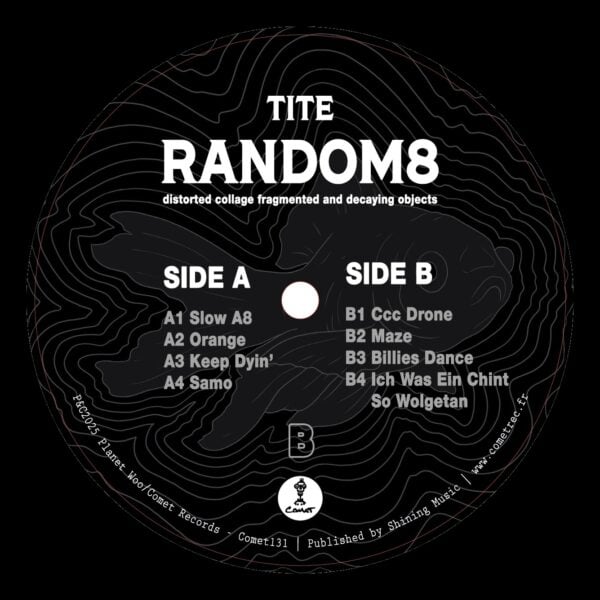 Random 8 : distorted collage fragmented and decaying objects