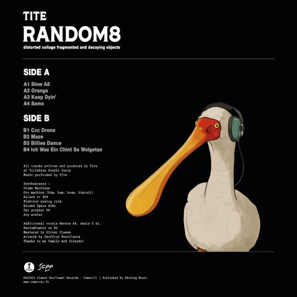 Random 8 : distorted collage fragmented and decaying objects